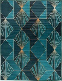 3D nyomtatás szőnyeg 120×160 cm geometria stílusos akcentus a modern belső térben