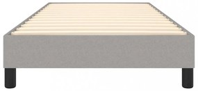 világosszürke szövet rugós ágykeret 90x200 cm