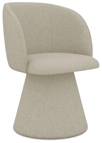 Bézs kárpitozott étkezőfotel Maia – Makamii