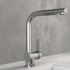 Schütte 79700 - LONDON konyhai csaptelep kihúzható zuhanyfejjel, fényes króm