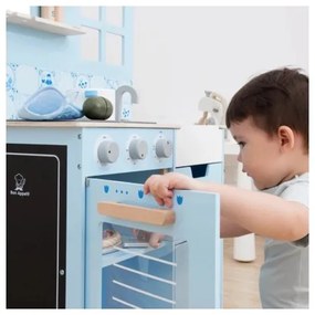 New Classic Toys - Fa konyha kiegészítőkkel kék