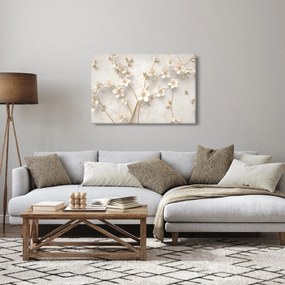 Kép - Arany virág - absztrakt (90x60 cm)
