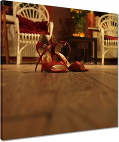 Vászonkép 50x50 Jó kiugrani a magassarkúból