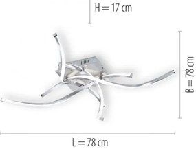 Paul Neuhaus 9144-55 - LED Dimmelhető felületre szerelhető csillár POLINA LED/27W/230V