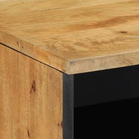 barna tömör mangófa TV-szekrény 100 x 33 x 46 cm