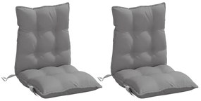 2 db szürke oxford szövet háttámlás székpárna
