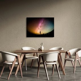 Kép - égbolt tele csillagokkal (üvegen) (70x50 cm)