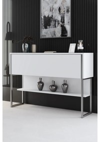 Komód Luxe - Silver, White