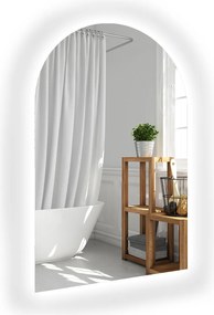 Frank félig ovális tükör Led háttérvilágítással 60x120 cm