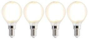 4 db-os E14 LED izzó készlet P45 matt 3,5W 360lm 2700K