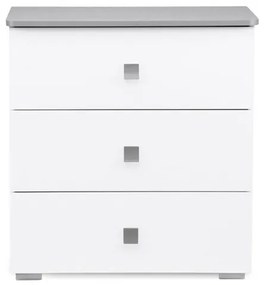 Szekrény PABIS 87x83 cm fehér/szürke