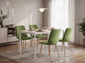 Világoszöld bársonyszék LAVA