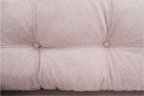 Szófa kinyitható, öregrózsaszín anyag Queens, AURELIA