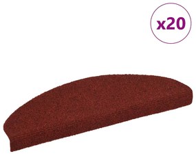 20 db piros öntapadó lépcsőszőnyeg 65x21x4 cm