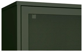 Sötétzöld fém szekrény tolóajtóval 90x180x40 cm Veep – Unique Furniture