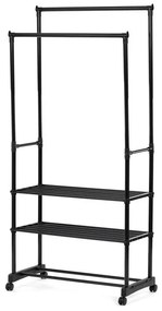 Fekete Fém Ruhafogas. BK – GD-166