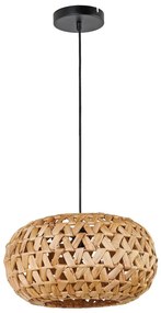 Csillár zsinóron HOSHI 1xE27/20W/230V átm. 38 cm kender