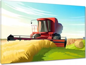 Våszonkép 90x60 Kombåjn és idilli tåj