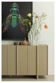 Bézs alacsony borovi fenyő komód 200x85 cm Basu – WOOOD