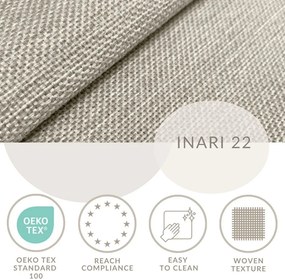 Bézs ágyneműtartós boxspring ágy 200x200 cm Caya – Maison de Rêve