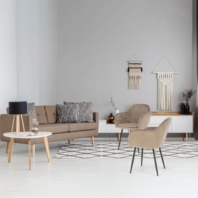 Dizájnos fotel Zirky (szürkésbarna). 1016336