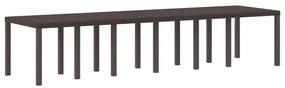 Kertasztal Barna 350x100x73 cm Poliratán