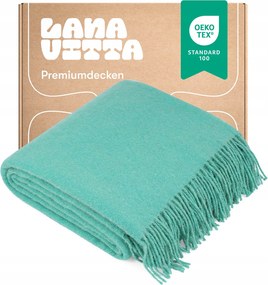 Gyapjú Takaró Meleg Gyapjú 100% Új-Zélandi Gyapjú Menta 140х200 cm