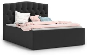 RIVA Kárpitozott ágy  180x200 cm Fekete