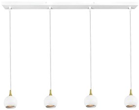 Lucide 09434/04/31 - Csillár zsinóron FAVORI 4xGU10/5W/230V fehér