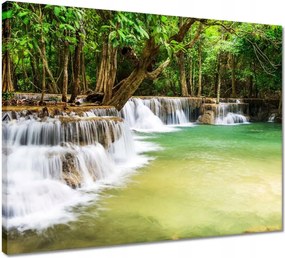 Vászonkép 50x40 tájkép vízeséssel