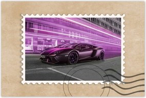 Poszterek 120x80 Lila sportautó