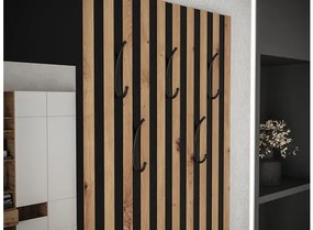 Előszoba Anrolat I (artisan tölgy + fekete + szürke) (tükörrel). 1104701