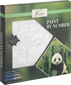 Panda Nassau számfestő készlet 20x20 cm