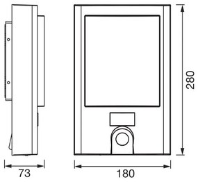 Ledvance - LED Kültéri lámpa érzékelővel és kamera LED/22W/230V IP44 Wi-Fi