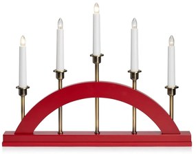 Piros karácsonyi fénydekoráció Bridge – Markslöjd