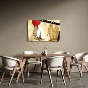 Kép - Párizs emlékei (90x60 cm)