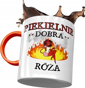 Narancssárga Bögre Rózsa Barátnő Feleség Nyomtatott Fotóval