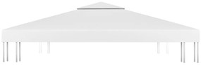 fehér kétszintes pavilon-tetőponyva 310 g/m² 3 x 3 m