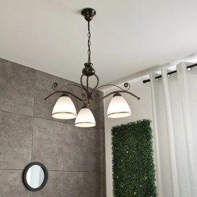 Csillár láncon RETRO II 3xE27/60W/230V