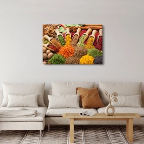 Kép - Fűszerek a világ minden tájáról (90x60 cm)