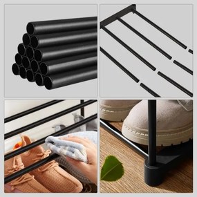 Cipőtároló ALVORO fekete