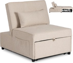 Dönthető, alvófunkciós fotel iberis 80 cm bézs, fotel