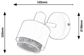 Rabalux - Fali lámpa 1xE14/40W/230V