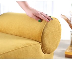 TIKI puff 47x45 cm sárga