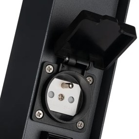Kanlux 38767-Kültéri lámpa 2 aljzattal DASTEN 1xG9/11W/230V 80 cm IP44 antracit