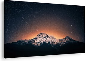 A csillagos ég, a hegyekkel képe (90x60 cm)
