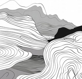 Poszter 40x50cm Geometrikus emelkedők