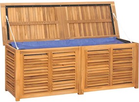vidaXL tömör tíkfa kerti tárolóláda zsákkal 150 x 50 x 55 cm