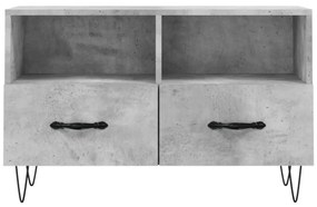 betonszürke szerelt fa TV-szekrény 80 x 36 x 50 cm