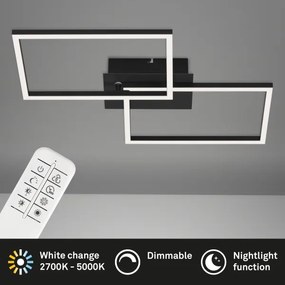Briloner 3149-018 - LED Dimmelhető felületre szerelhető csillár FRAME 2xLED/15W/230V + távirányító
